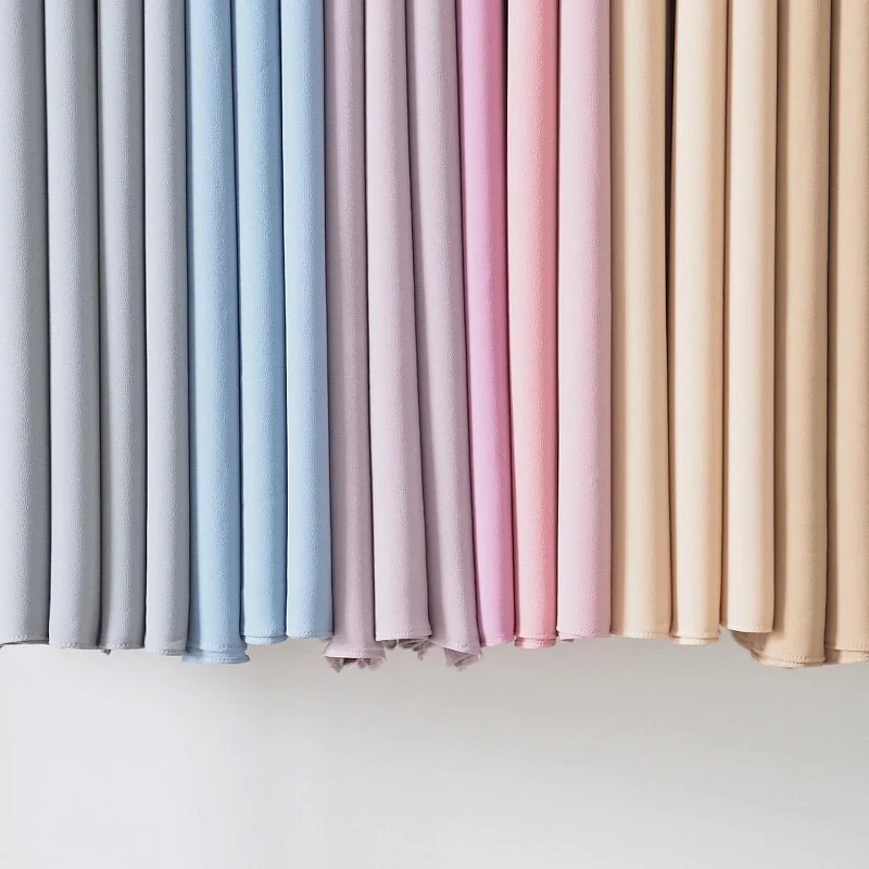 

Women Solid Bubble Chiffon Hijab Headscarf Ready To Wear Instant Scarf Muslim Shawl Islamic Hijabs Arab Wrap Head Scarves