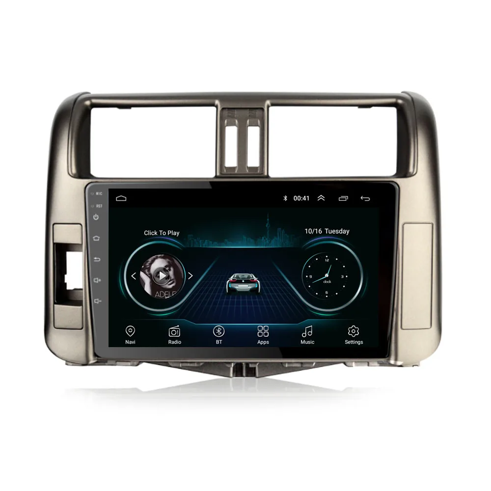 Четырехъядерный Android 8 1 подходит для TOYOTA PRADO 2010 2011 2012 2013 мультимедийный стерео