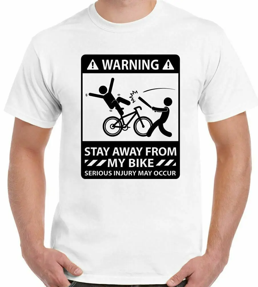 

Cycling Men T-Shirt Stay Away From My Bike Man Funny MTB Father's Day