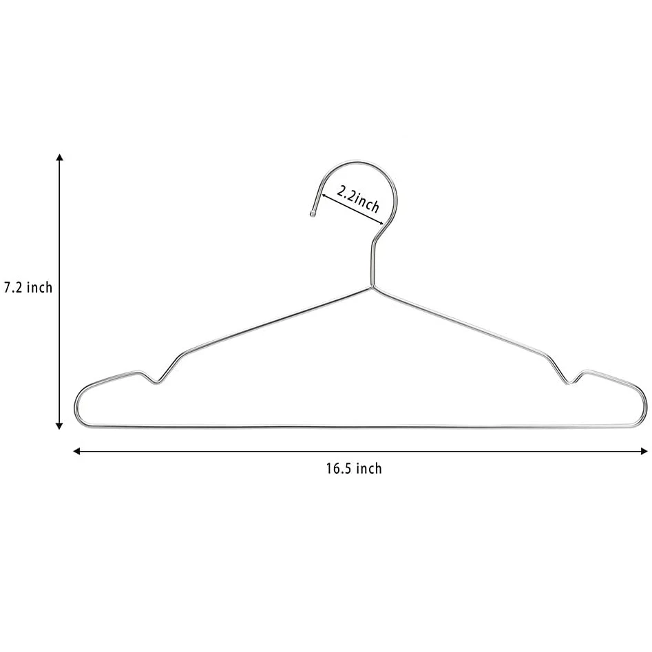 20 штук в упаковке Вешалки Нескользящие провода Костюмы металлическая вешалка