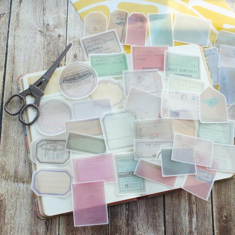 

78 шт., бумажные стикеры в стиле «Ретро»