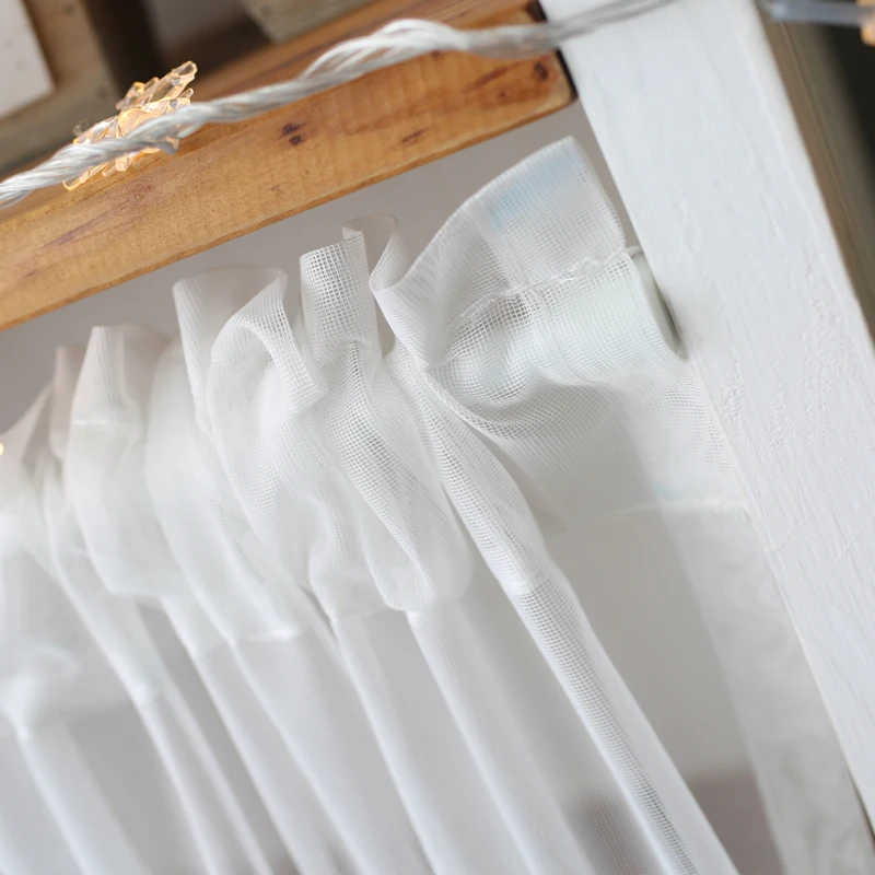 Тюль занавески s для гостиной короткие Kithchen кафе бежевая пряжа обработка окна