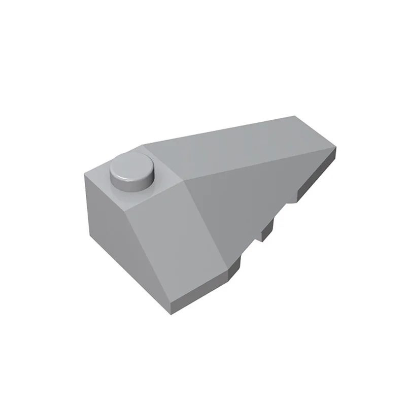 

10PCS Blocks Compatible Assembles Particles 43711 4x2 wedge (right) For Building Blocks Parts DIY Educational Gift Toys