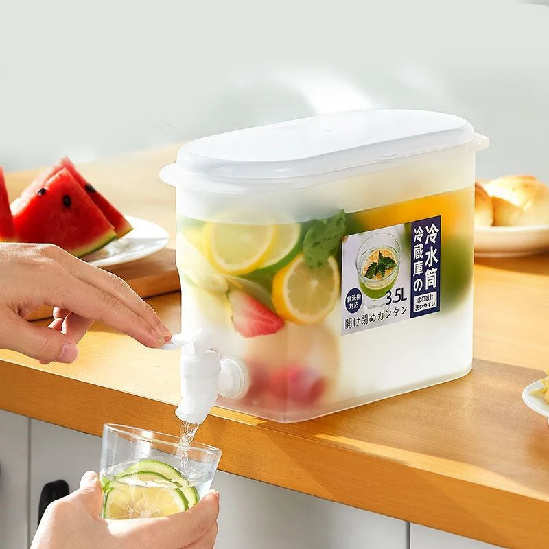 

Дозатор для напитков, Многоразовый Холодный чайник с зажимом, бытовая емкость для фруктов, 1,5 л