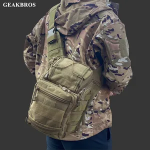tactical backpack outdoor climbing bag military shoulder bag chest pack waterproof sports camping fishing trekking camera pack free global shipping
