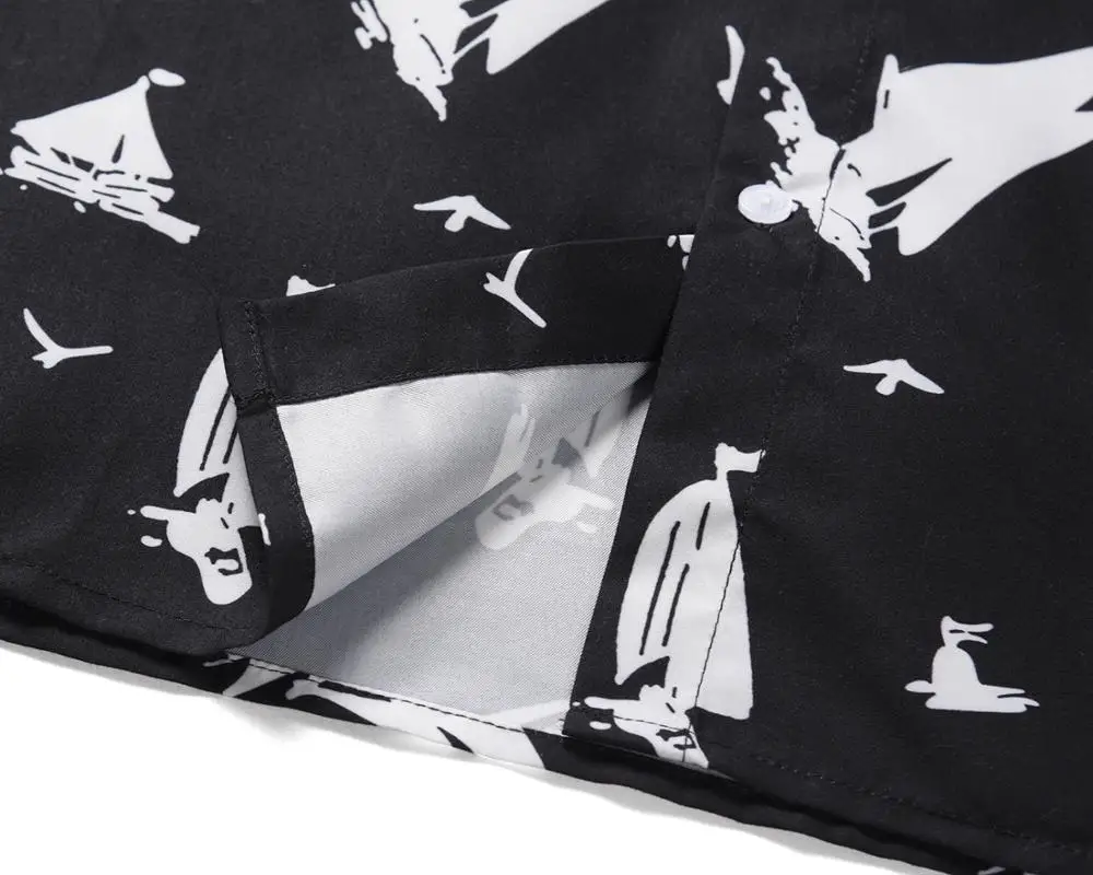 Гавайский пляжный комплект для мужчин маленький из двух предметов рубашка в