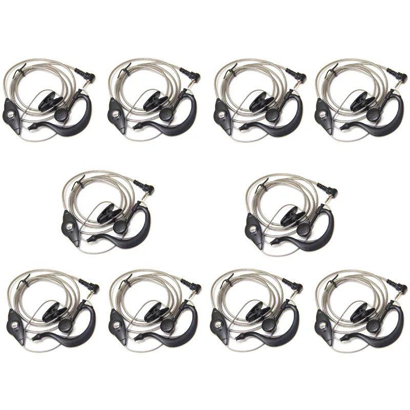

10PCS 1 Pin Aluminum Foil Earphone PTT Mic Headset for Motorola TLKR T6 T6200 T6200C T6220 T280 T5900 T5800 C9027 Cobra Radio
