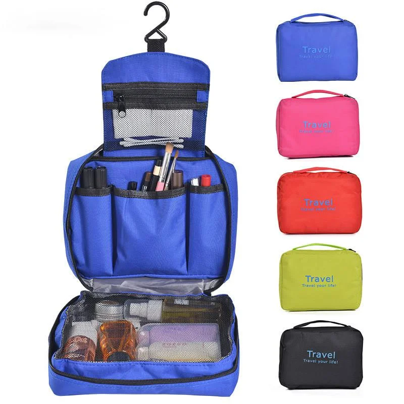 

New Waterproof Letter Cosmetic Bag Large Capacity Travel Toiletry Bag Hanging Portable Toiletry Hanging Bag Foldable Storage Bag