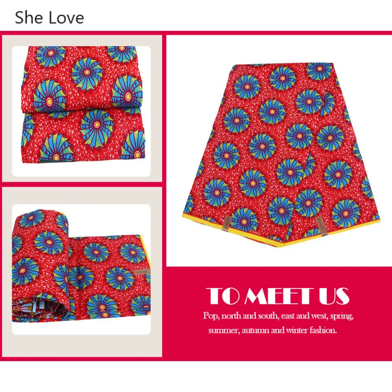 Ткань из полиэстера с принтом в виде ветряной мельницы Анкары африканские ткани