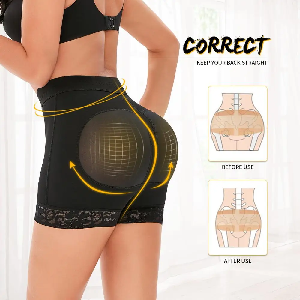 Buttock Shapewear Tummy Control Panties Butt Lifter High Waist Body Shaper Plus Size Butt Hip Enhancer Booty Sculpt and Boost US
