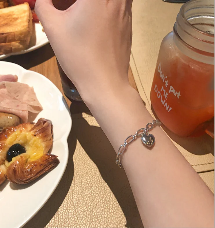 Женский красный браслет в стиле хип хоп|Цепочки и браслеты| |