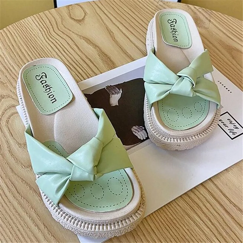 

Designer bottom women's slippers 2021 summer new breathable womens sandals fashion platform slides women shoes casual slipper
