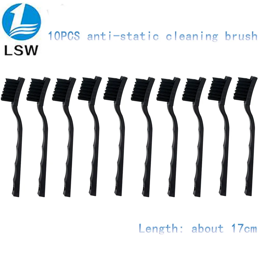 

10pcs Anti Static Brush ESD Safe Synthenic Fiber Details Cleaning Brush Tool For Mobile Phone Tablet PCB BGA Repair Work