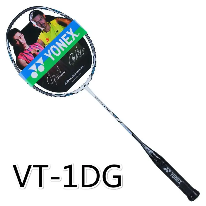 Оригинальная профессиональная ракетка для бадминтона Yonex высокого напряжения VT наноуглеродное волокно вольтрическая ракетка для бадминтона с сумкой - Цвет: VT 1DG