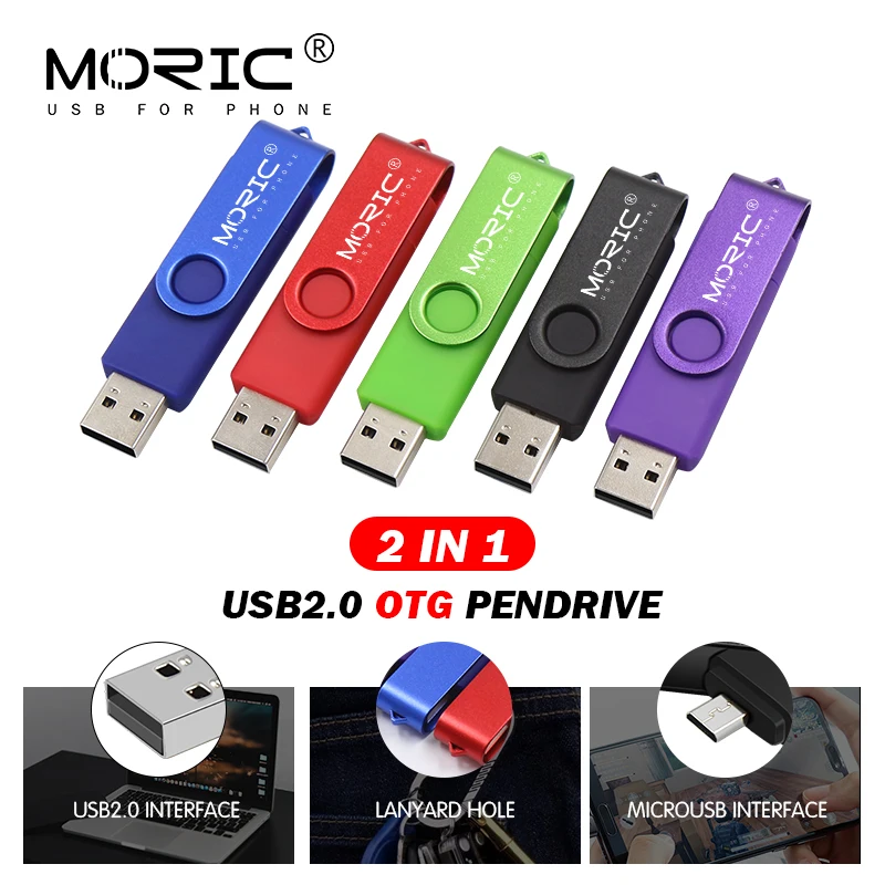 Металлическая usb флешка Moric U диск USB флеш накопитель OTG micro 2 0 8 ГБ 16 32 Гб 64 128 ГБ|USB
