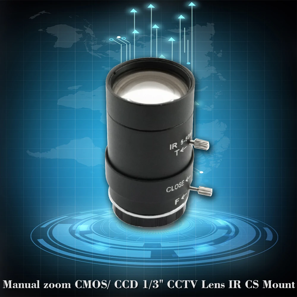 5-50 мм мегапиксельная ручная варифокальная линза ручной зум CMOS/ CCD 1/3 &quotобъектив