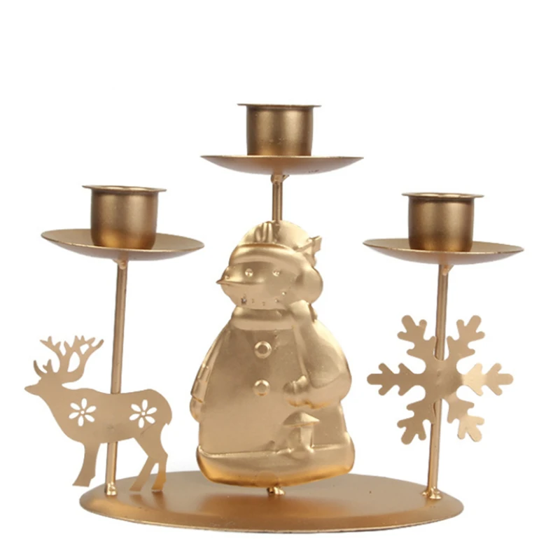 Рождественские подсвечники из кованого железа украшения для рождественской