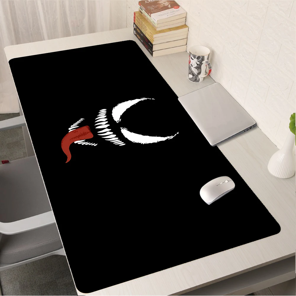 

Game Pad Mouse For Office PC Gamer Cabinet Keyboard Mat Gamers Accessories Venom Villain Mousepepad Pad Table Anime Xs Xxs Pads