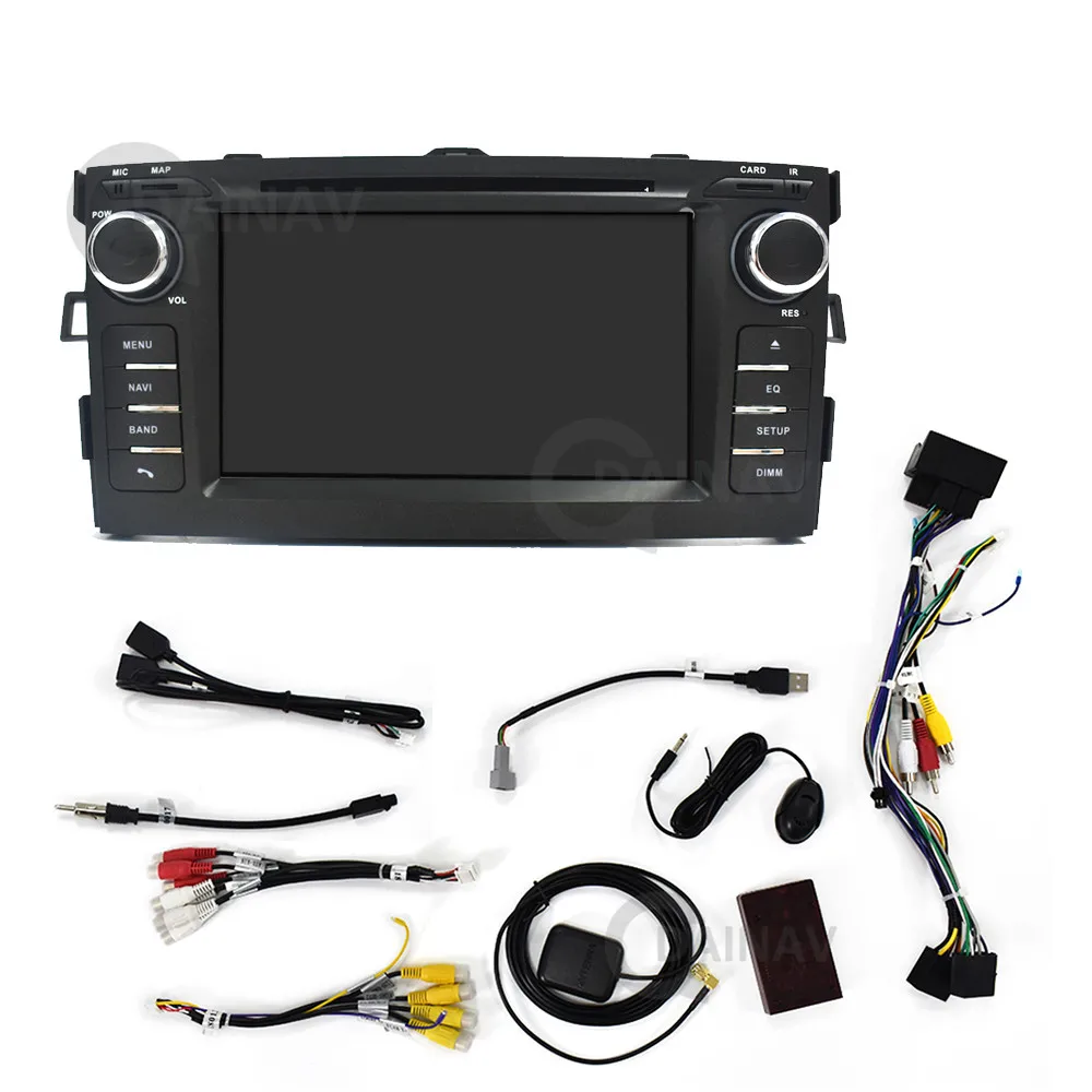2din Android 10 0 автомобильный Радио мультимедийный плеер для TOYOTA AURIS 2008-2011 аудио DVD