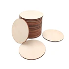 Круглые деревянные диски без отделки, 20 шт., 60 мм, 2,36 дюйма, для рукоделия, рождественские деревенские Свадебные украшения