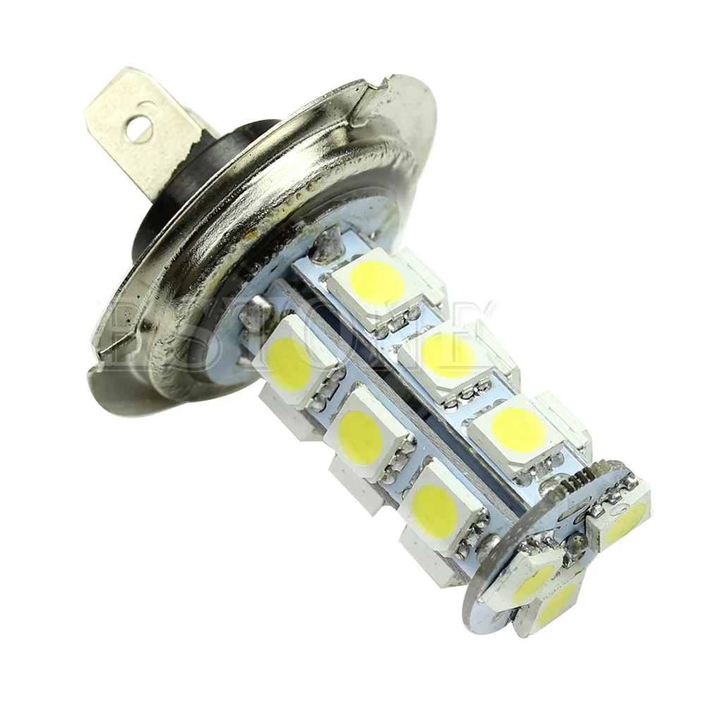 H7 5050 18-SMD светодиодный лампы белого цвета для автомобиля Противотуманные фары