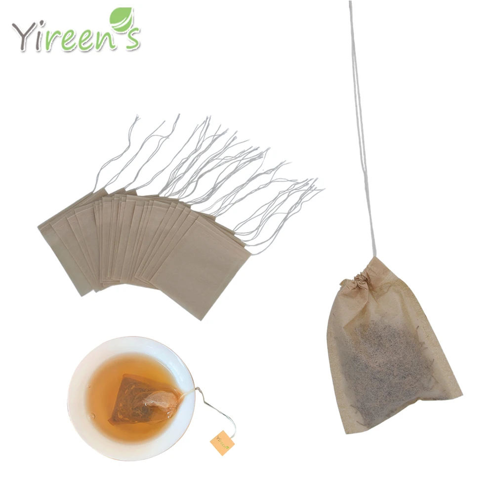 Оптовая продажа 10000 шт. 50X70 мм мешочки из биоразлагаемой конопляной бумаги с