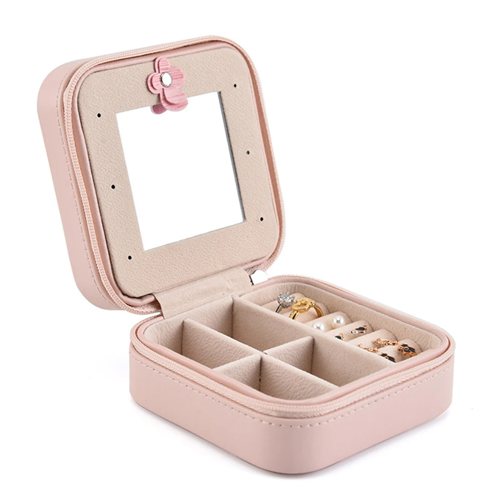 Органайзер для ювелирных изделий из искусственной кожи 2 Слои Портативный