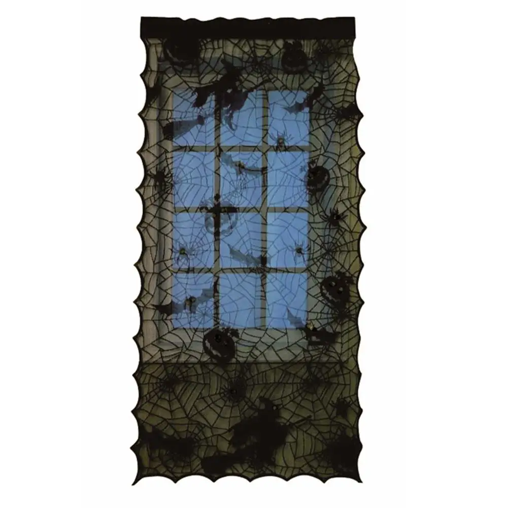 Страшное имитирование паутины кружева двери окна занавес для украшение на