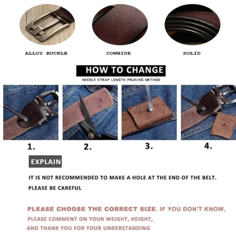 

Rolly Jeans Belt COWhide Genuine Leather Luxury Belts for Mens Classice Vintage Pin Buckle Belt Belt Wide 3.6cm