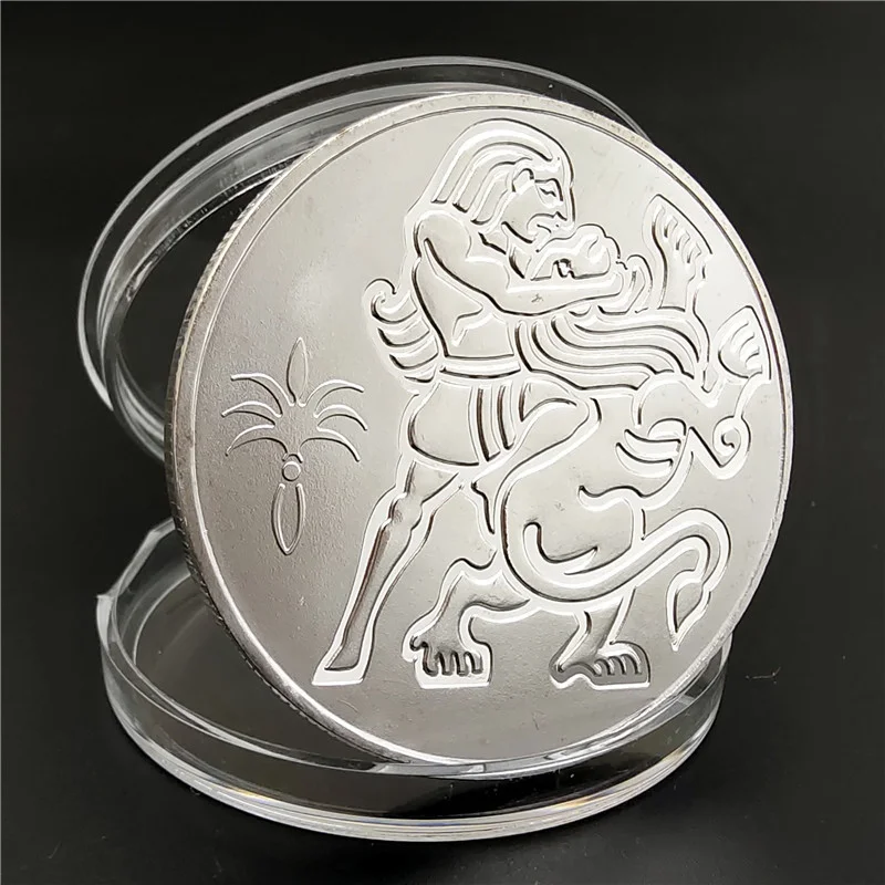 

Israeli Lion Silver Commemorative Coin Standing Lion Silver Coins Collectibles