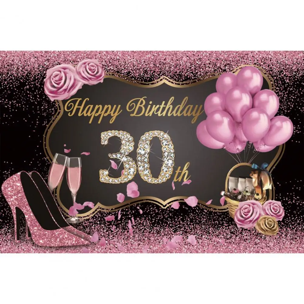 

Birthday Party Decor Background Cloth Photography Shooting Backdrop Banner Prop Wall Decoration