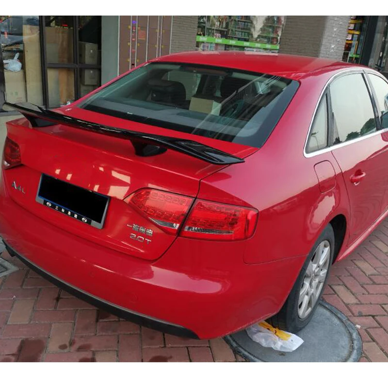 

For CAR Trunk Universal Spoiler Accessories NEW OLD Audi A4 S4 RS4 Sedan ABS Material Rear Lip Wing Tail Glossy Black Body Kit