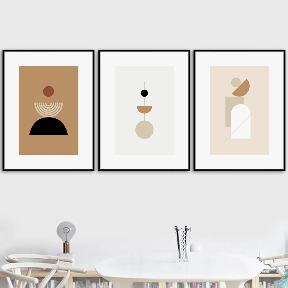 Abstract Line Geometry Scandinavian Nordic Poster and Prints Wall Art Canvas Painting Pictures for Living Room Office Decor | Дом и сад
