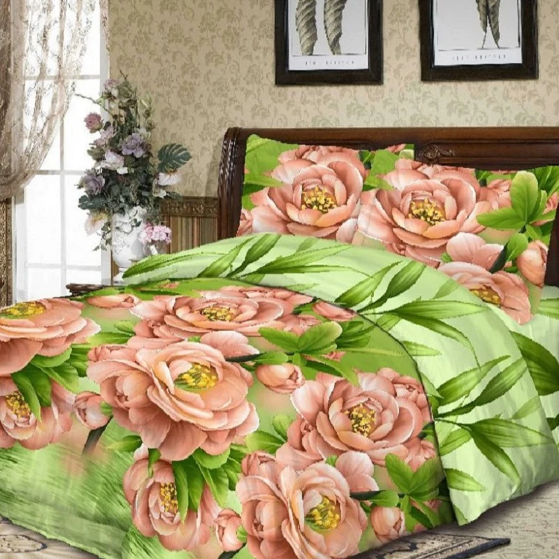 Комплект постельного белья семейный Чебоксарский Текстиль 9797 | Дом и сад