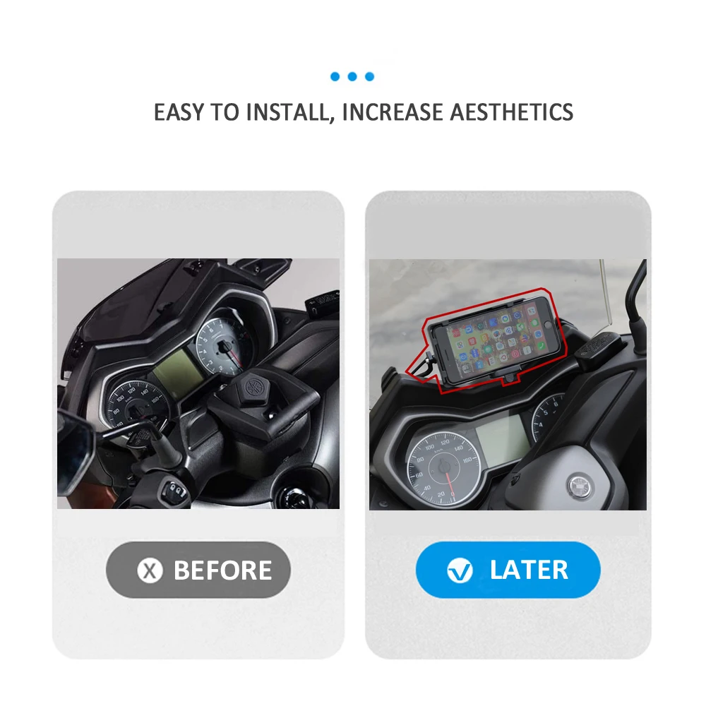suitable for yamaha xmax 300 xmax300 motorcycle accessories front mobile phone holder smartphone gps navigation board holder free global shipping