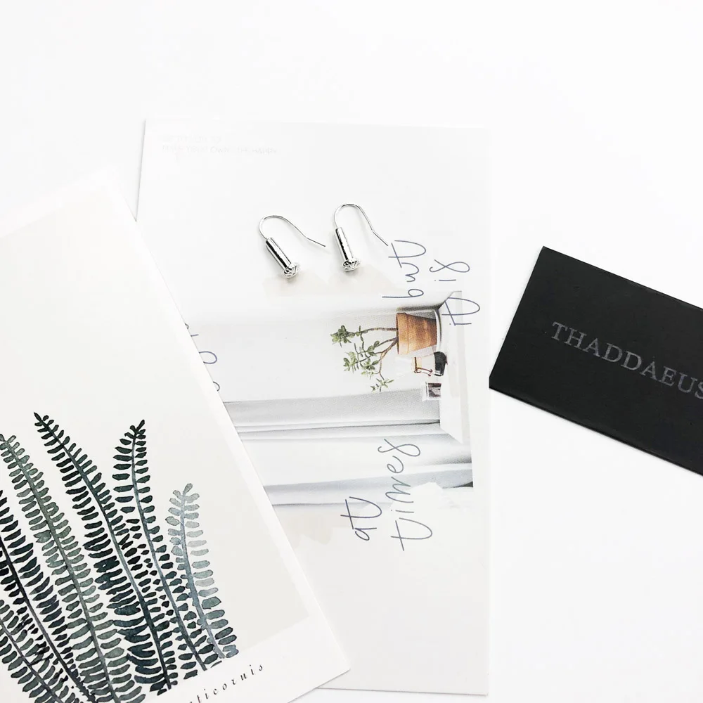 Навесных обруч Серебряные серьги из серебра Европа Стиль Карма Diy украшения для