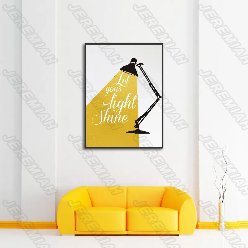 

Table Lamp Portable Lamp Letter Poster Nordic Style Wall Art Canvas Print Painting Modern Living Room Decoration