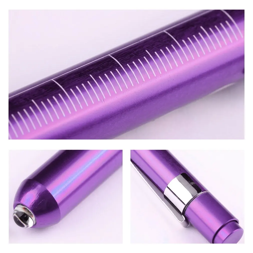 Алюминиевый фиолетовый Penlight Pen светодиодный фонарик Медицинский EMT хирургический фонарик-ручка