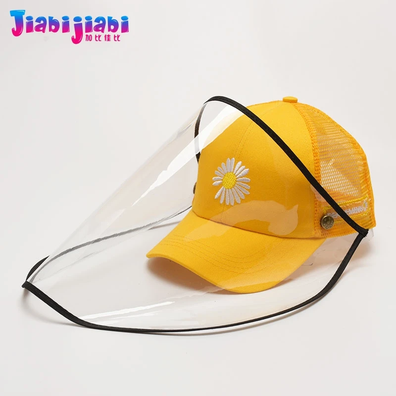 Летняя детская шапка маска для защиты лица от вирусов защита пятен прозрачная