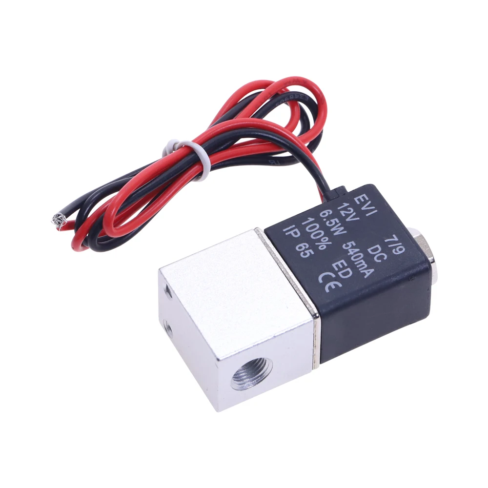1 шт. нормально закрытый Пневматический электромагнитный клапан 12 В постоянного