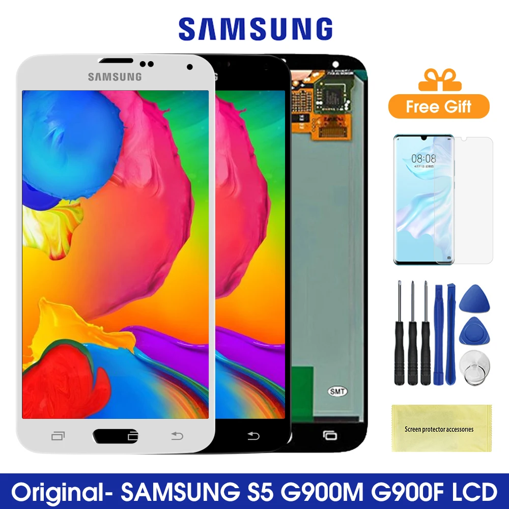 ЖК-дисплей G900 для Samsung Galaxy S5 i9600 дисплей с сенсорным экраном и дигитайзером в сборе