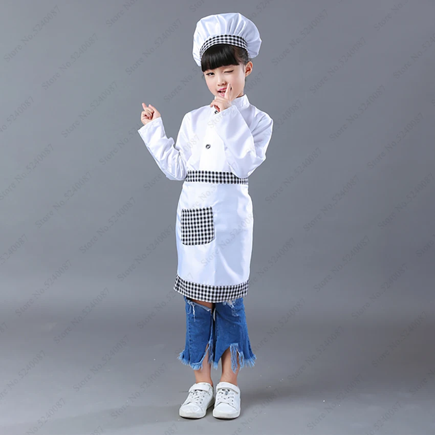 Хэллоуин DIY фартук с росписью дети форма повара ресторана девочка мальчик кухня