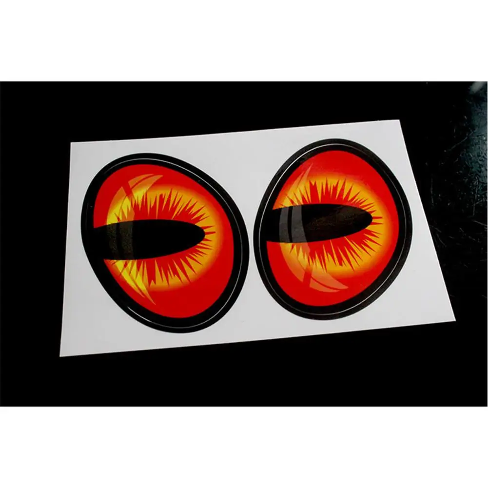 Автомобильная наклейка s ПВХ 1 пара симпатичная имитация кошачьих глаз для