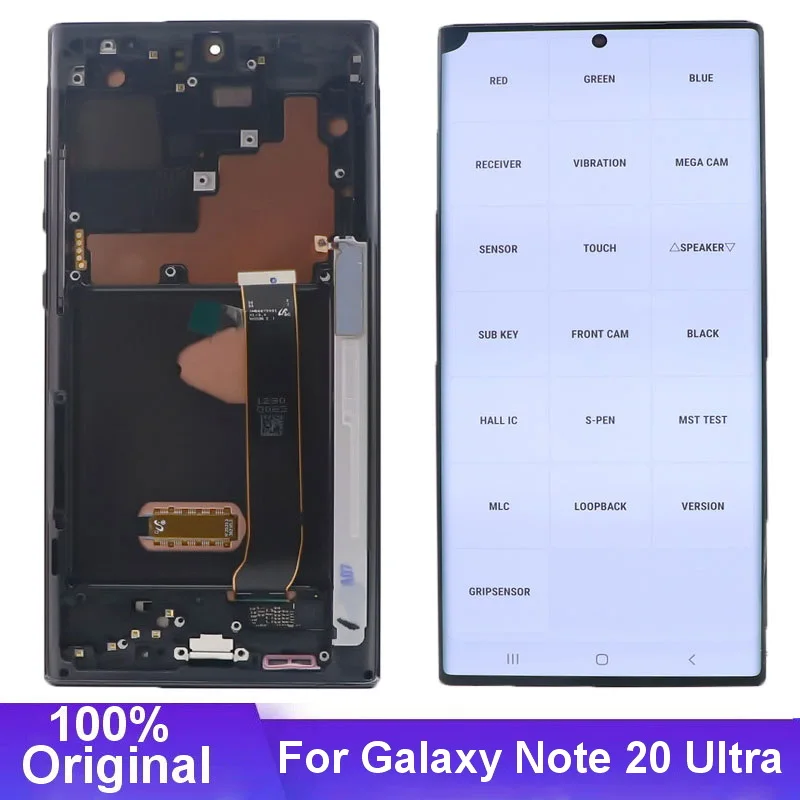 Enlarge Original Lcd Display For Samsung Note 20 Ultra LCD display N985 N985F/DS N986 N985F N986B Note20 Ultra Touch Screen Digitizer