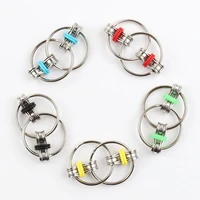 autism adhd antistress toy adult child fidget irritability key ring hand spinner gadgets bearing three rotation puzzle toys