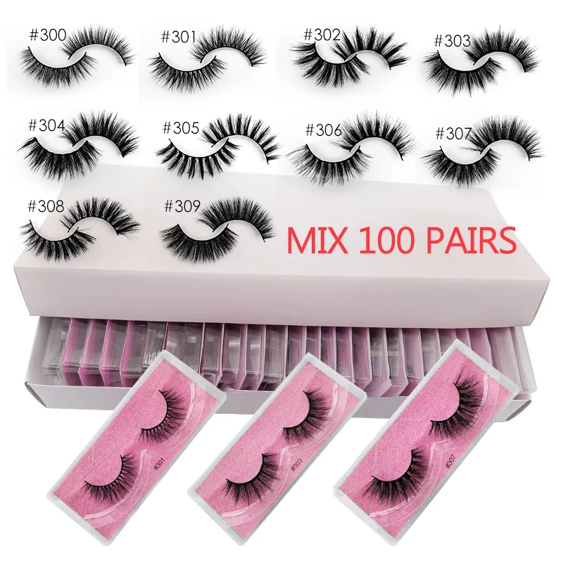 YSDO Lashes 20/30/40/50/100 PCS Mink Eyelashes Wholesale Natural False Extensions Makeup 3D In Bulk Cilios | Красота и здоровье