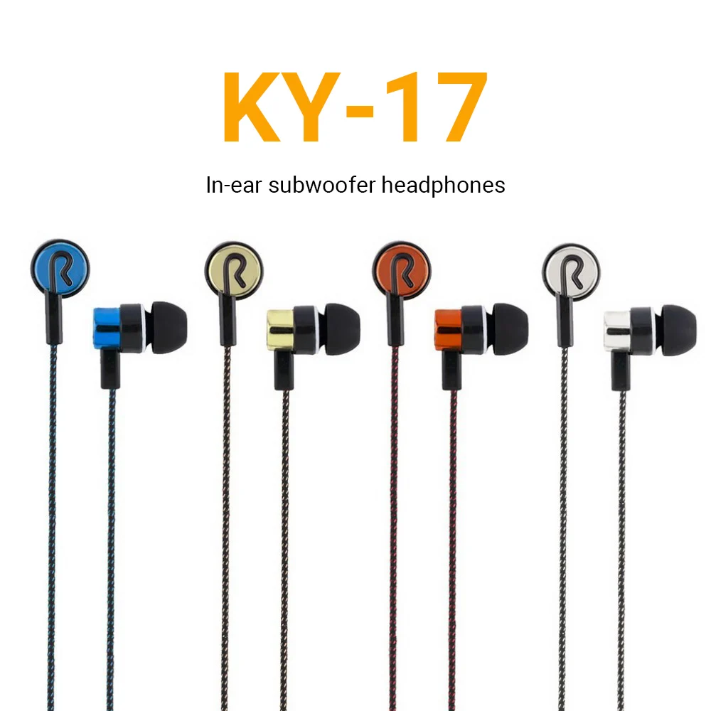 

Headphones Braided Wiring Bass In Ear Music Headphones Stereo Noise Reduction Sports Earbuds with Microphone