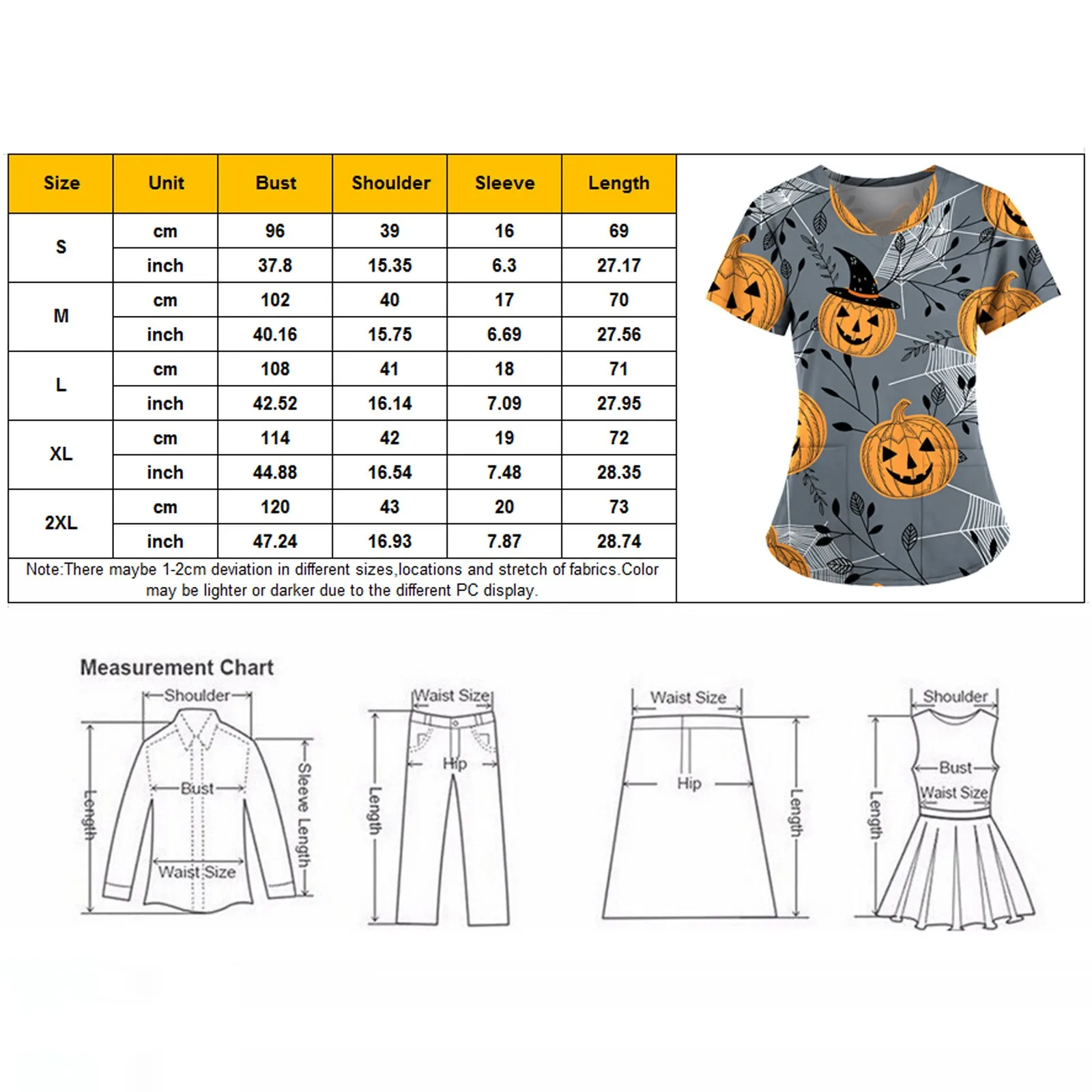 Женская медицинская Униформа с коротким рукавом принтом черепа|Униформа