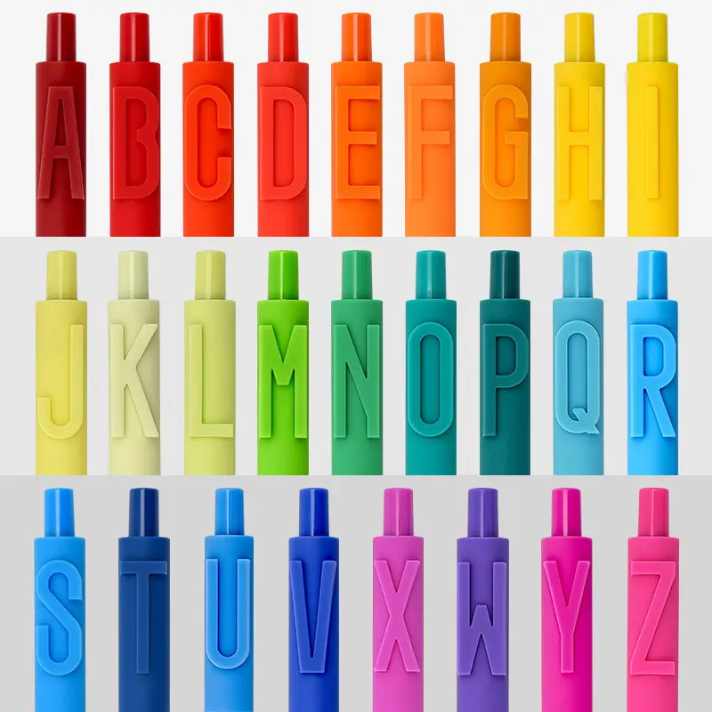 

Cute Super Cute Creative Letter Pen Simple Students Use 0.5 Net Red Gift Ins Cold Wind Black Refill to Press the Gel Pen Work