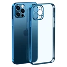 Роскошный прозрачный чехол с квадратной рамкой для телефона iPhone 12 11 Pro Max X XR XS Max 7 8 Plus SE 2020 матовый Силиконовый чехол Coque